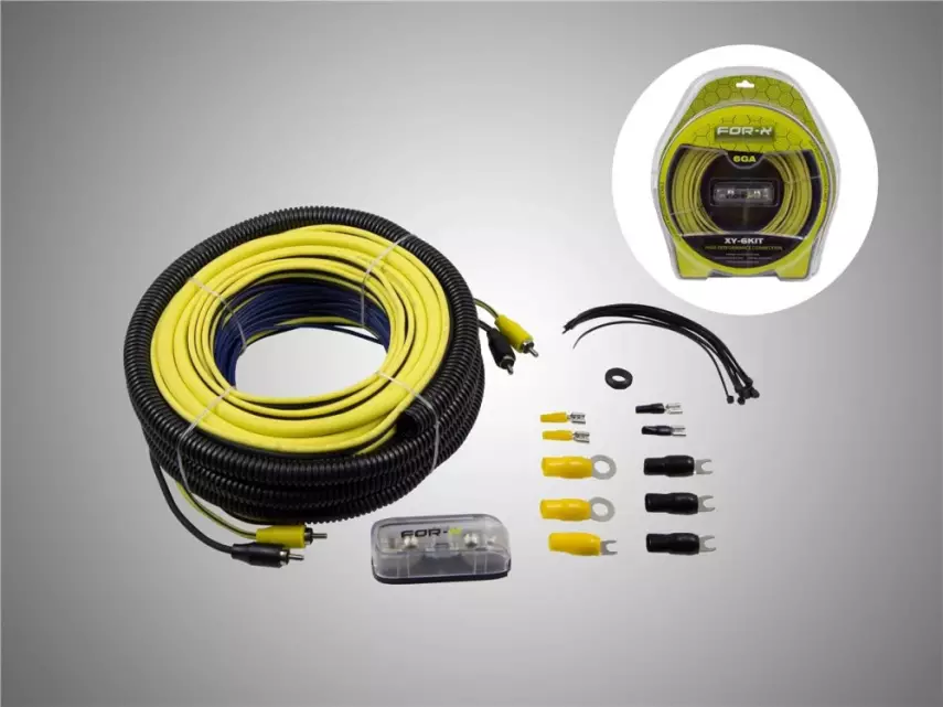 FOR-X 6GA Profesyonel Oto Anfi Kablo Seti XY-6KIT - 1