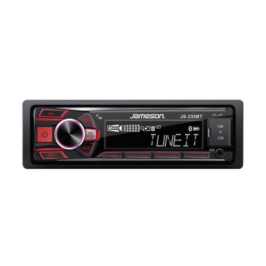 Jameson JS-235BT Oto Teyp Bluetooth - USB - AUX - RGB - LCD EKRAN - 1